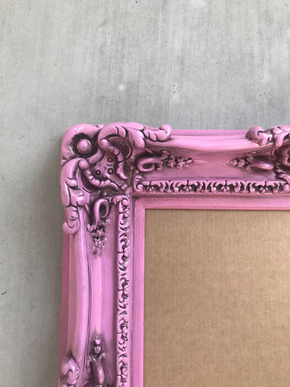 20x24 Vintage Pink Picture Frame, Distressed Frame, Baby Fancy Frame