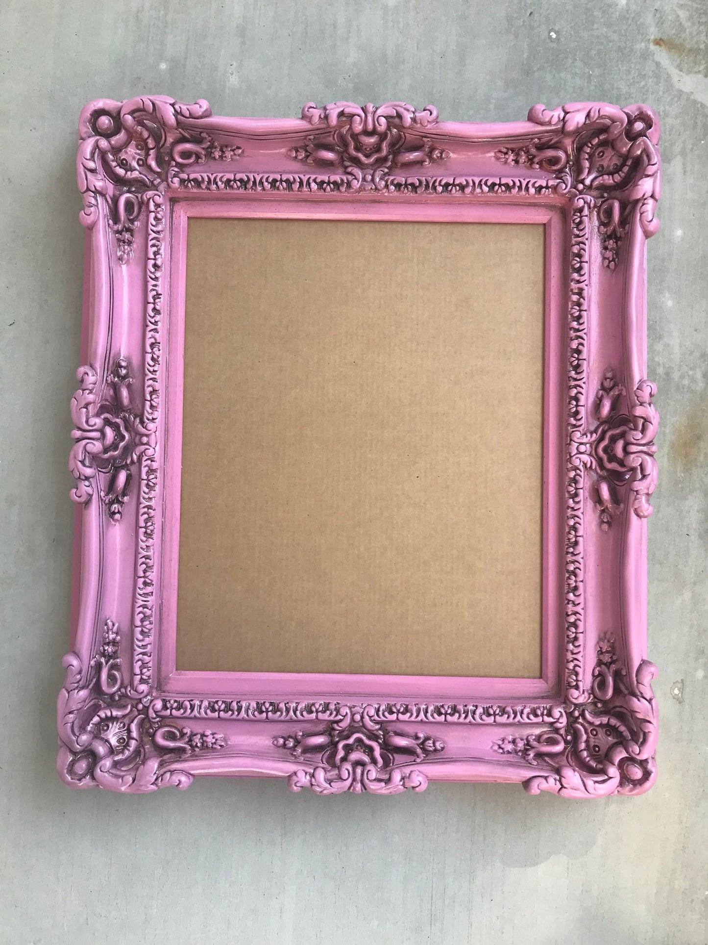 20x24 Vintage Pink Picture Frame, Distressed Frame, Baby Fancy Frame