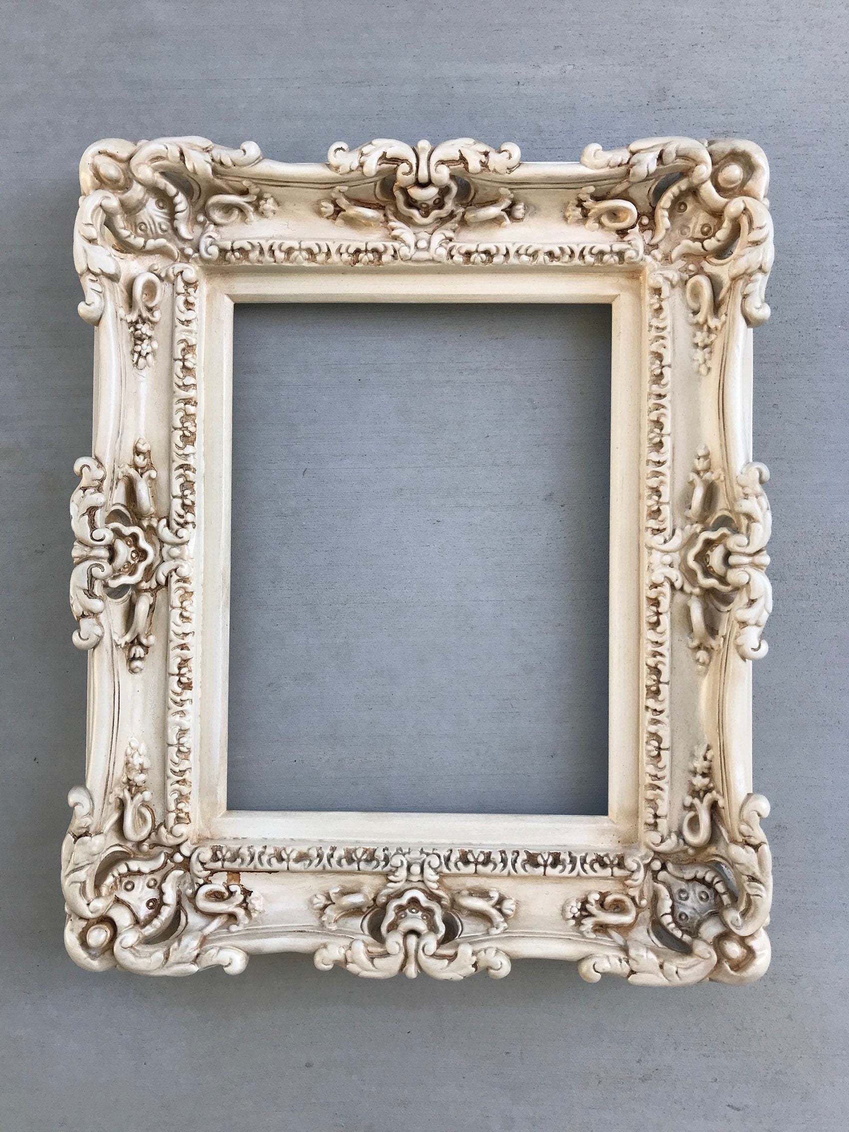 11x14 Vintage Shabby Chic Photo Frame, Antique Picture Frame Style