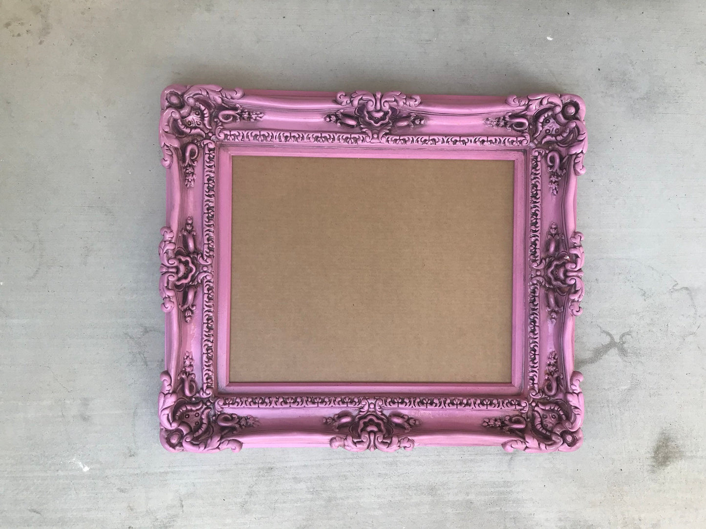 20x24 Vintage Pink Picture Frame, Distressed Frame, Baby Fancy Frame