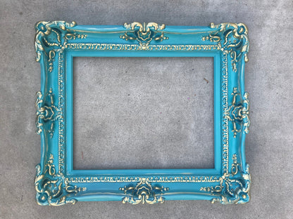 16x20 Turquoise Picture Frame, French Country Frame, Original Frame