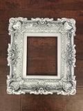 8x10 Silver Frame, Baroque Ornate Picture Frame, Artwork Fancy Small Photo Frame