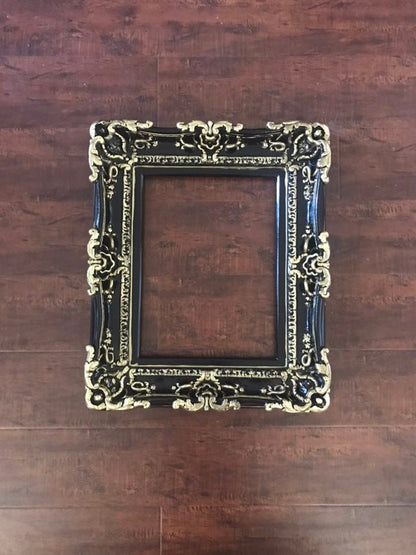 12x16 Black Frame, Ornate Frame, Baroque Picture Frame, Gothic French Frames, Wedding