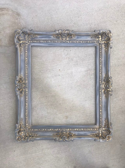 20x24 Antique Gray Picture Frame, Fancy Original Frames