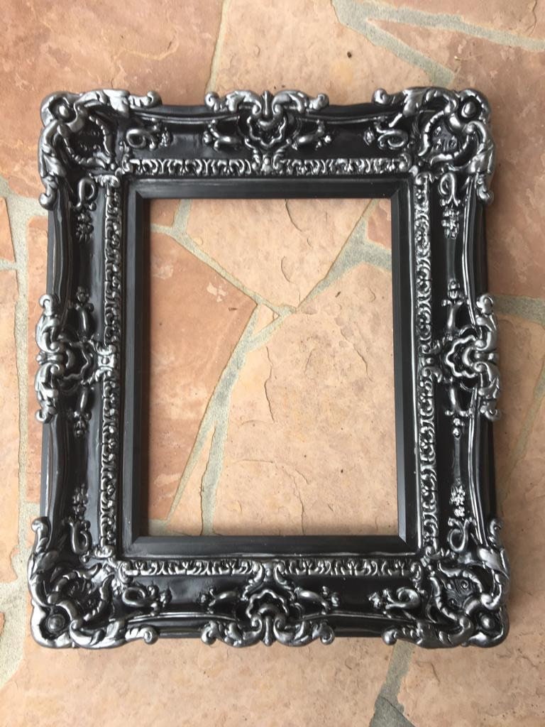 12x16 Black Photo Frame, Canvas, Art Painting, Baroque Style Picture Frames, Wedding Gift