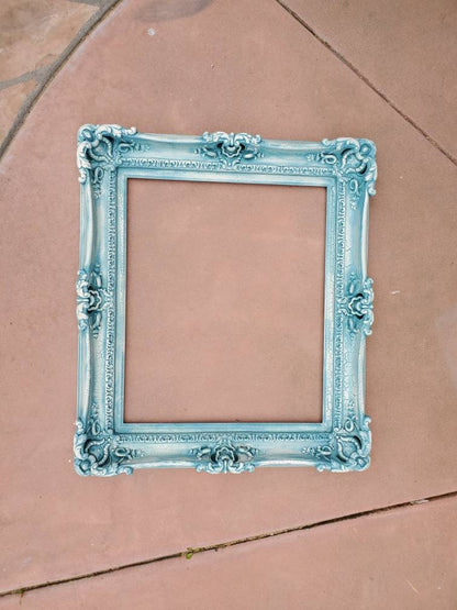 20x24 Vintage Crackled Picture Frame, Distressed Baroque Fancy Frame, Colonial Frame