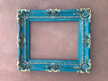 12x16 Fancy Picture Frame, Turquoise, Shabby Chic Photo Frame, Fancy Frame, Modern