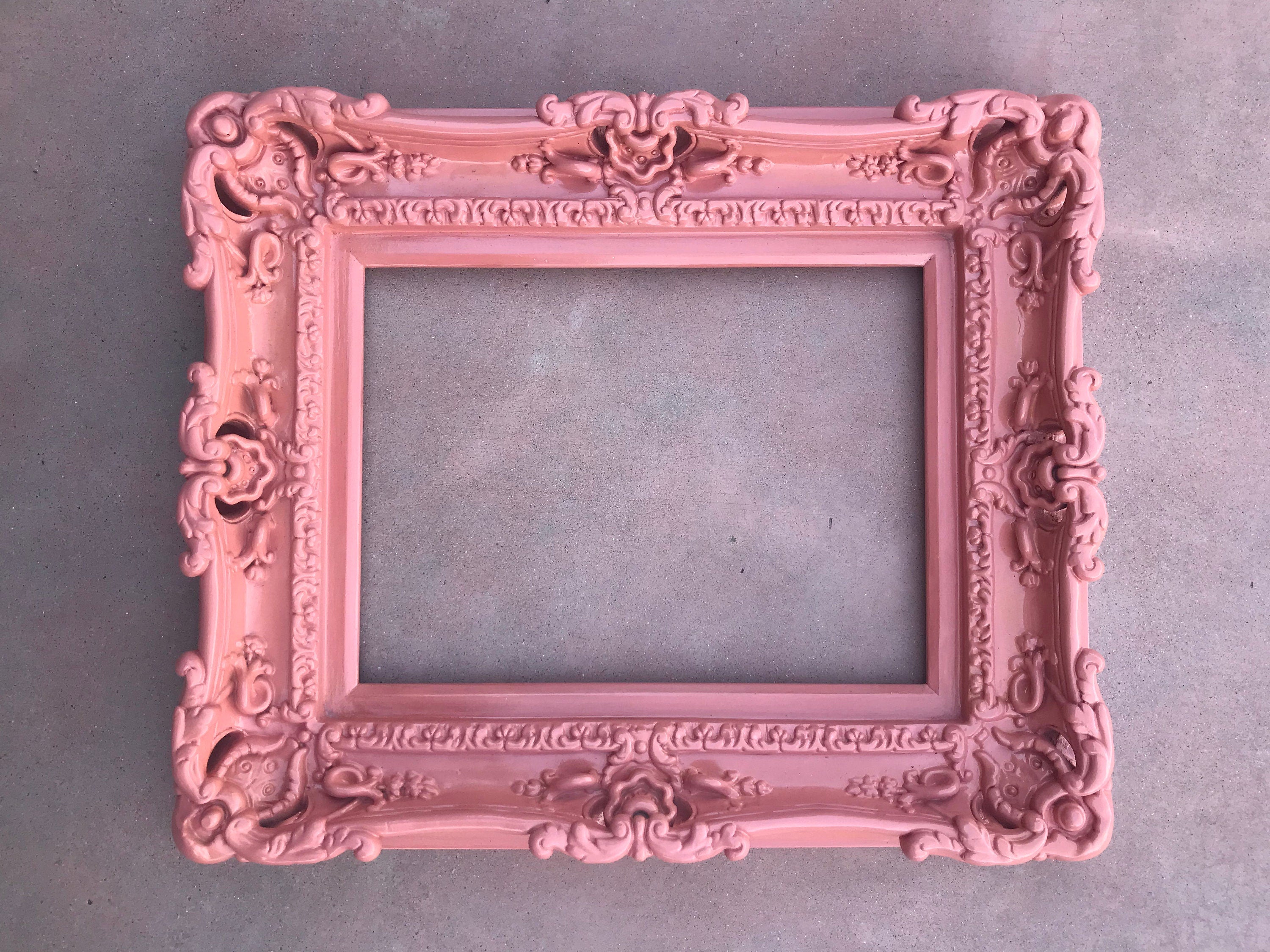16x20 Pink Picture Frame, Baroque Fancy Picture Frame, Girls