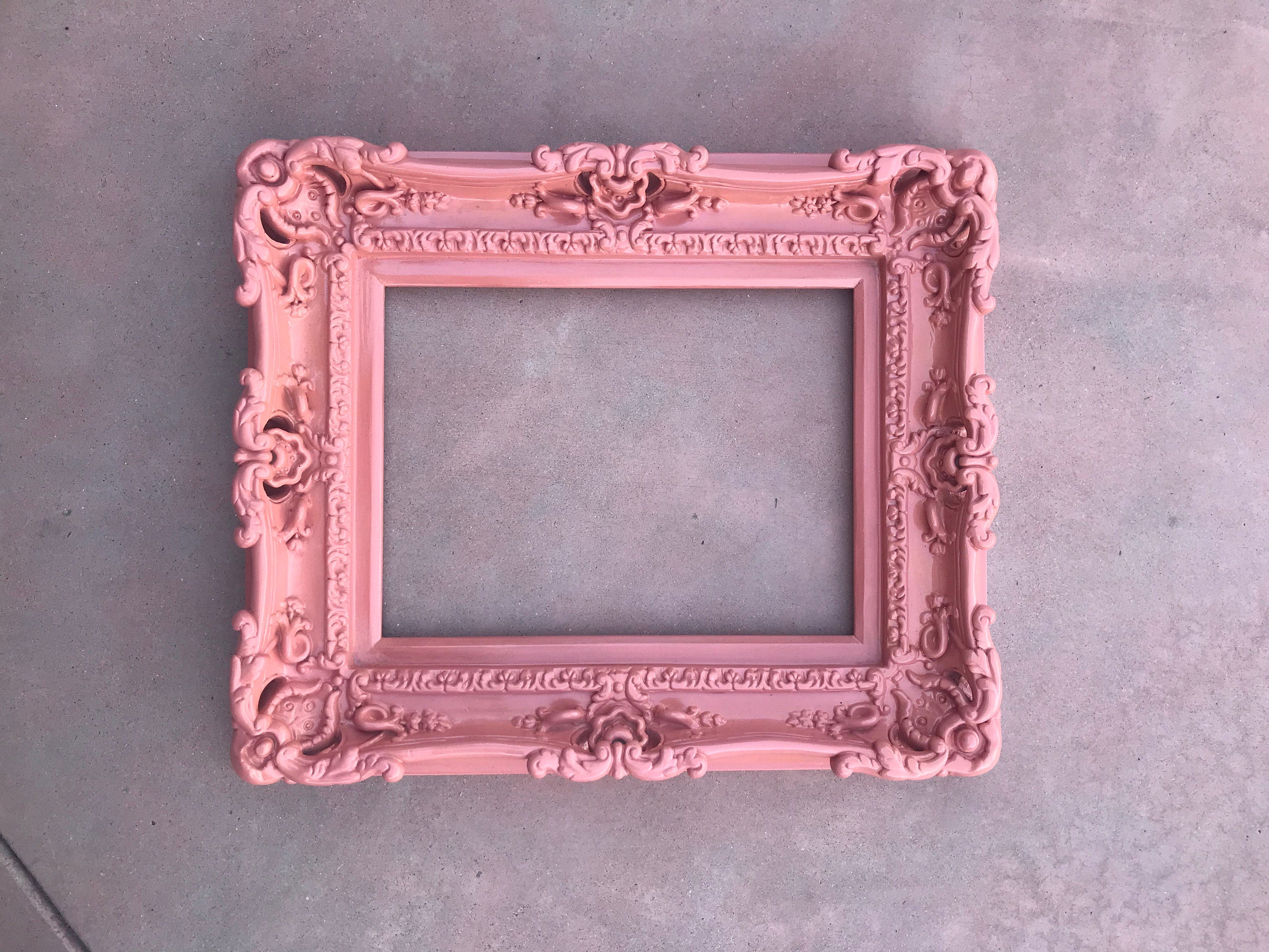 16x20 Pink Picture Frame, Baroque Fancy Picture Frame, Girls