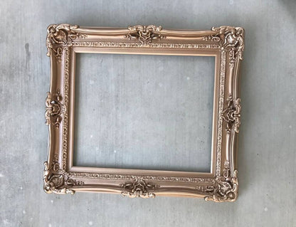 16x20 Rose Gold Picture Frame, Fancy Victorian Wedding Frame