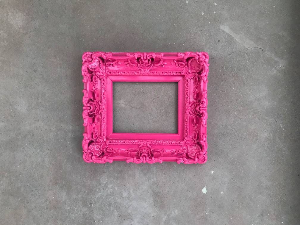 8x10 Berry Pink Frame, Baroque Baby Frame, Picture Frame, Art Frames, Wall Frame
