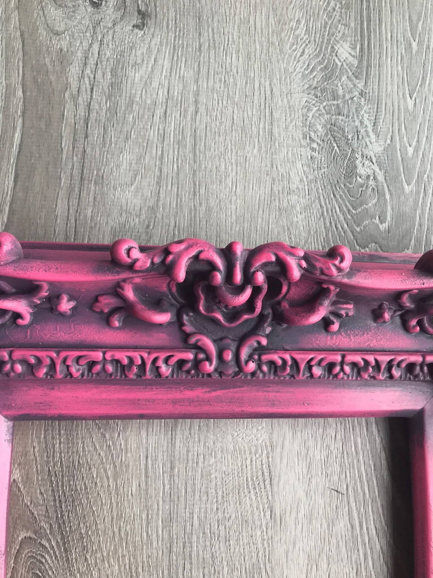 8.5x11 Vintage Berry Pink Frame, Baroque Ornate Frames, Picture Frame, Distressed Frame, Antique Baby Frame