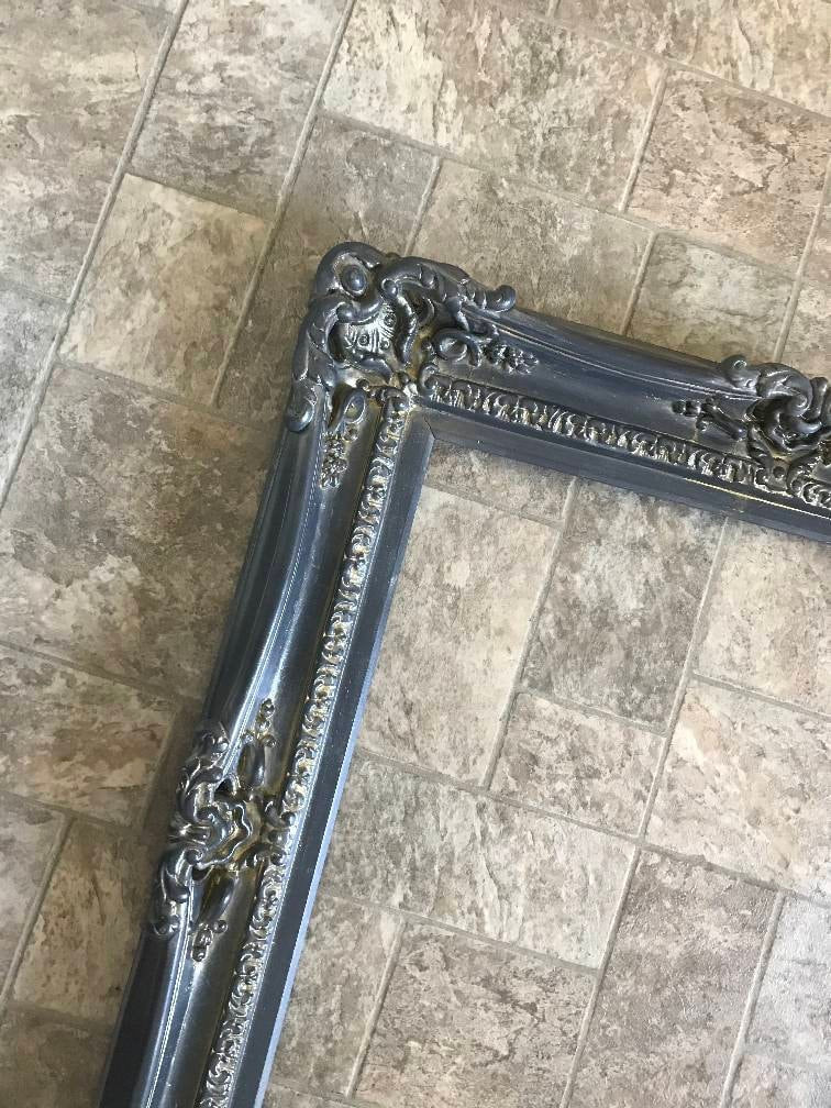 16x20 Vintage distressed gray picture frame, classic frame