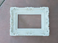 12x16 Shabby Chic Frame with Crackle Beige Finish, Picture Frame, Rustic Frame, Colonial