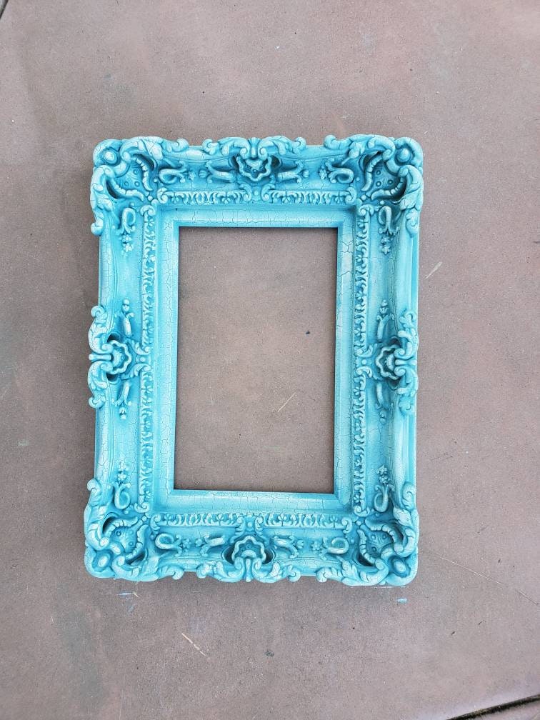 11x14 Vintage Cracked Frame, Cottage Chic Frame, Classic Frame, Shabby