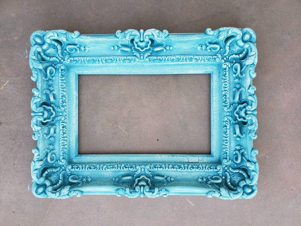 11x14 Vintage Cracked Frame, Cottage Chic Frame, Classic Frame, Shabby