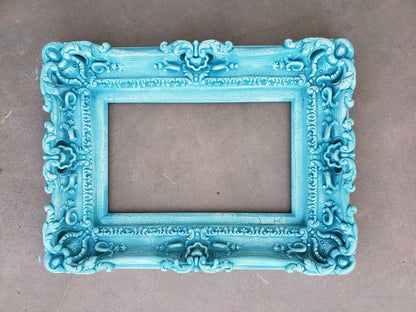 11x14 Vintage Cracked Frame, Cottage Chic Frame, Classic Frame, Shabby