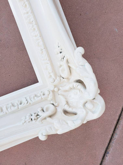 20x24 Ivory Picture Frame, Ornate Wedding Frame, Baroque Cottage Frame
