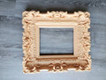 8.5x11 Peach Picture frame, Elegant Photo Frame, French Frame, Fancy Frame, Baby Frame