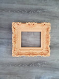 8x10 Peach picture frame, baroque children frame, art wall elegant photo frames