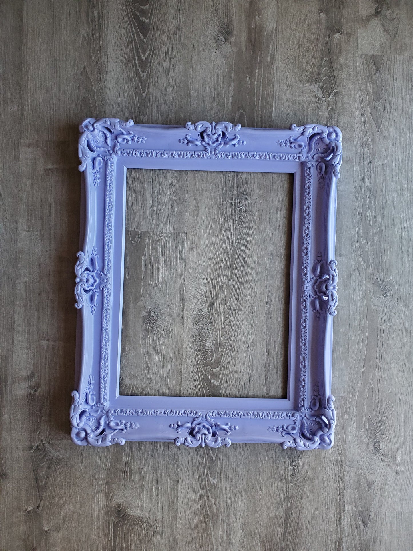 16x20 Lavender Picture Frame, Cottage Chic Decor, Traditional Baroque Photo Frame