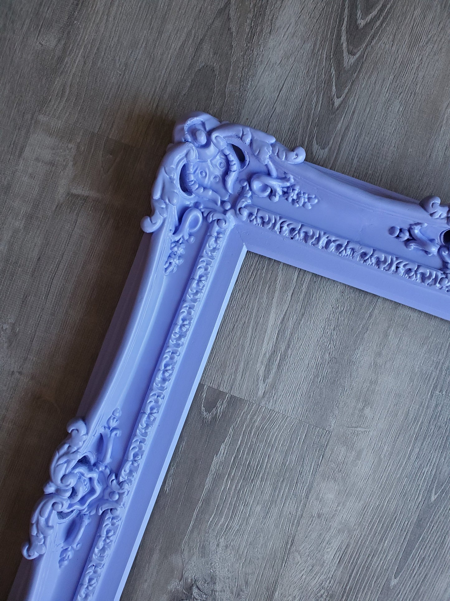 16x20 Lavender Picture Frame, Cottage Chic Decor, Traditional Baroque Photo Frame