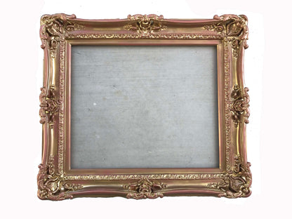 16x20 Rose Gold Picture Frame, Victorian Style, Mid Century Frame