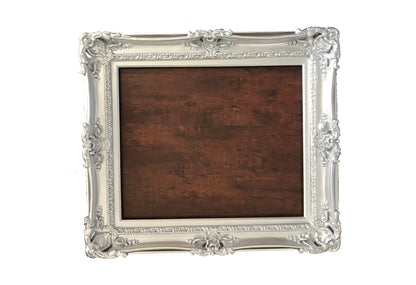 20x24 Silver Picture Frame, Fancy Traditional Baroque Frame, Original Frame