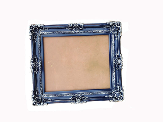 20x24 Navy Blue Baroque Picture Frame, Fancy Colonial Ornate Classic Frame