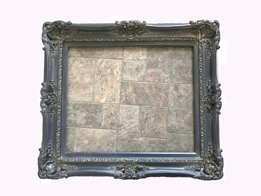 16x20 Vintage distressed gray picture frame, classic frame