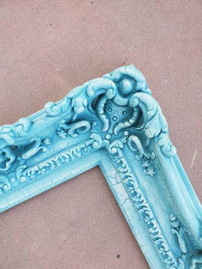 11x14 Vintage Cracked Frame, Cottage Chic Frame, Classic Frame, Shabby
