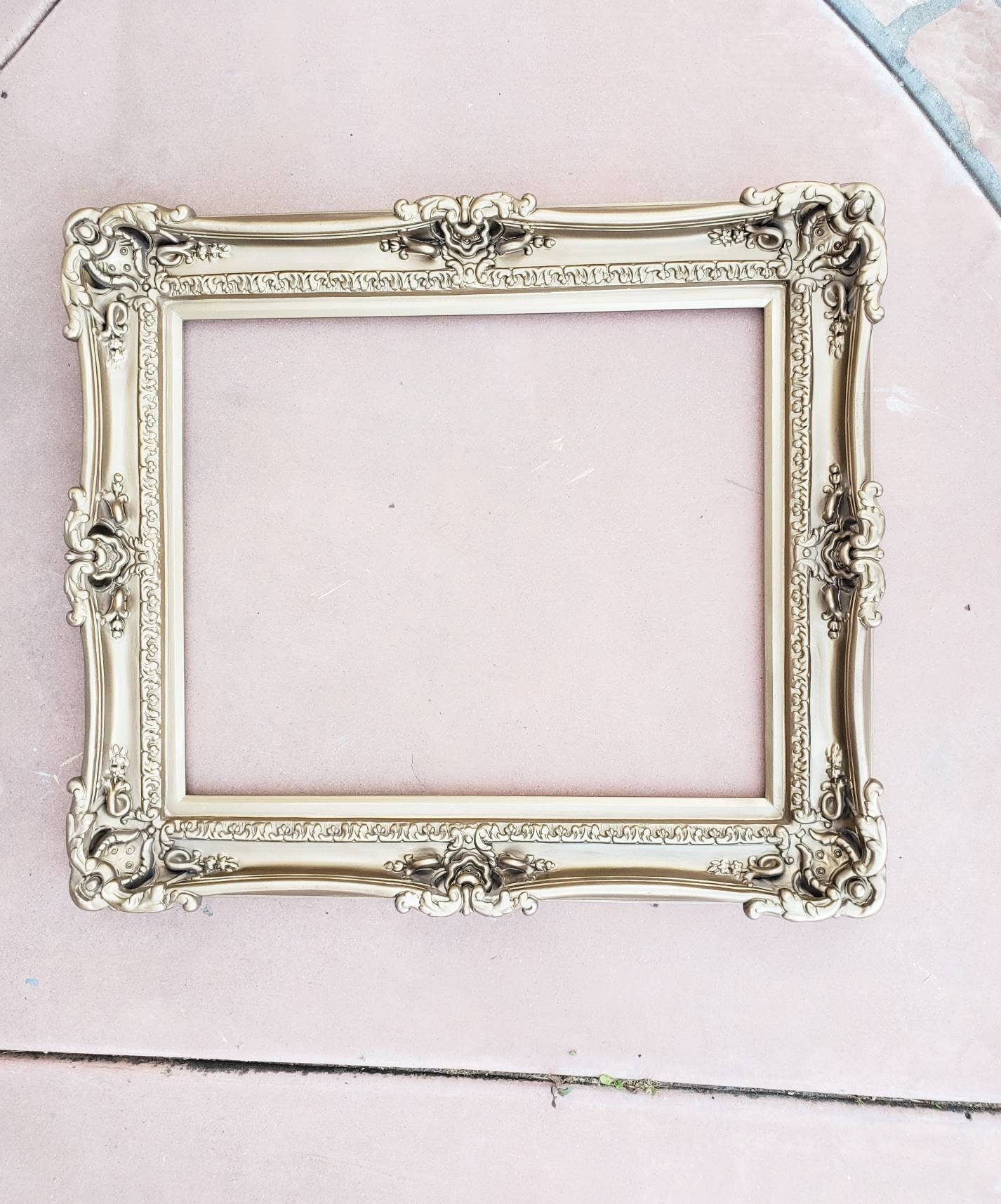 20x24 Bronze Frame, Ornate Victorian Frame, Mid Century Frame