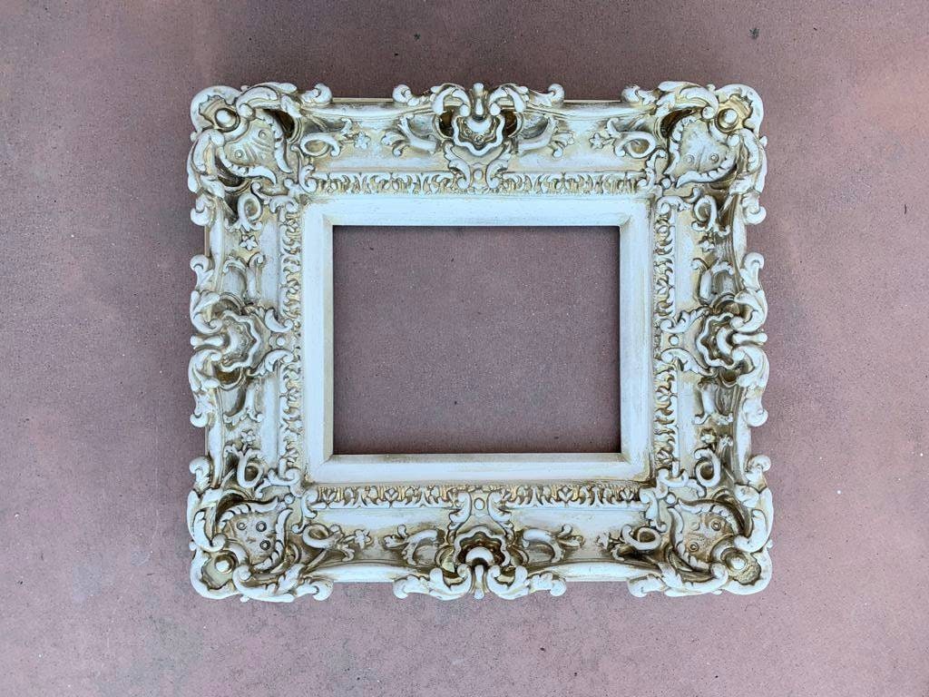 8x10 Vintage Frame, Old Style, Baroque Picture Frame, Art Wall frame, Cottage Chic Frame
