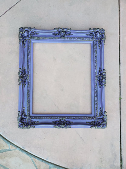 20x24 Lavender Picture Frame, Original French Ornate Frame, Old Style