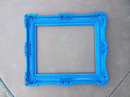 20x24 Blue Baroque Frame, Fancy Colonial Frame, Classic