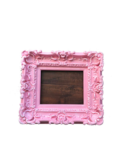 8.5x11 Baby Pink Frame, Shabby Chic Picture Frame, Cottage Art Photo Frame, Fancy Frame