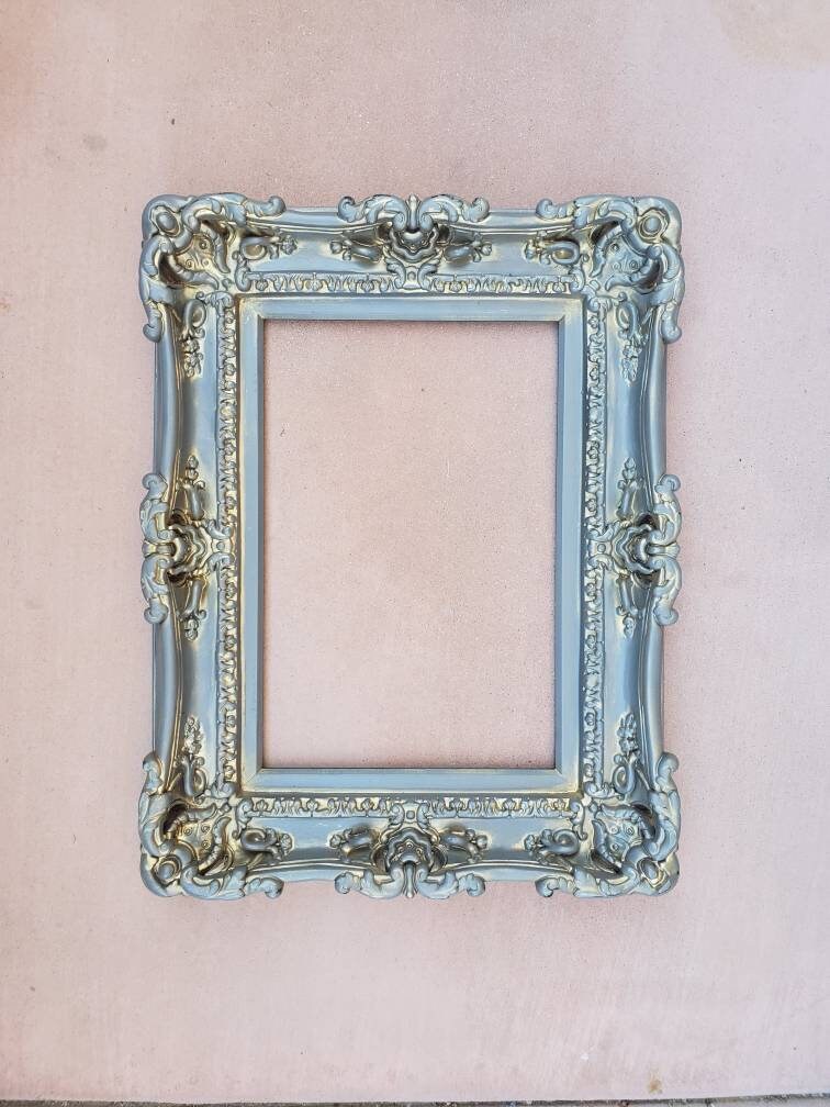 11x14 Vintage Gray Picture Frame, Distressed Frame