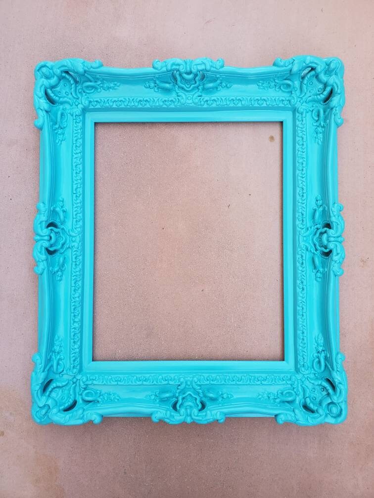 16x20 Turquoise Frame, Classic Frame, Traditional Frame, Modern