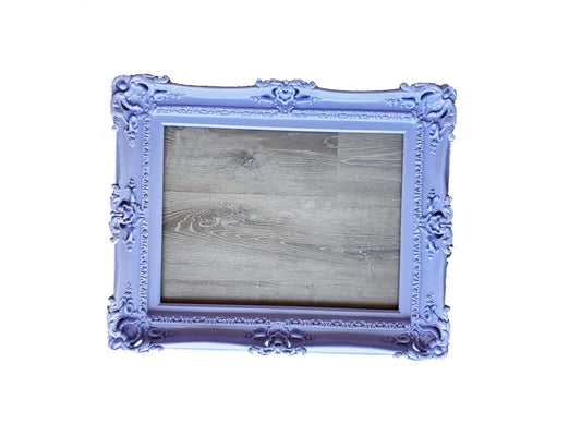 16x20 Lavender Picture Frame, Cottage Chic Decor, Traditional Baroque Photo Frame