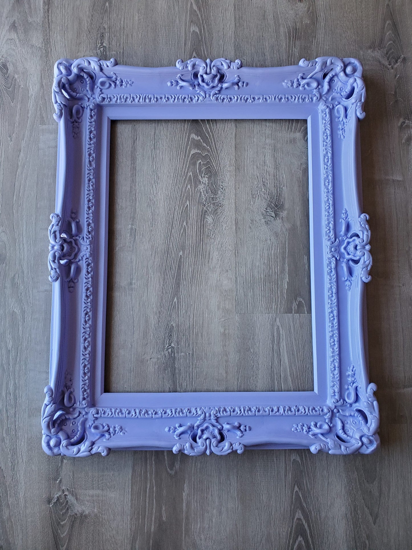 16x20 Lavender Picture Frame, Cottage Chic Decor, Traditional Baroque Photo Frame