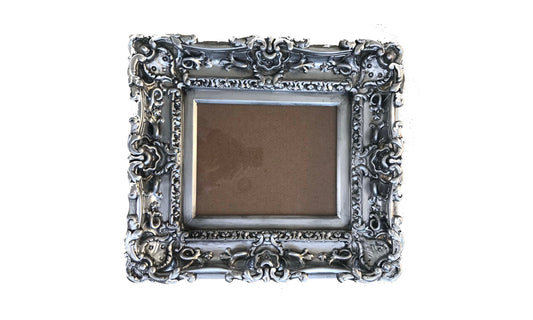 8x10 Antique Silver Frame, Baroque Picture Frame, Art Frames