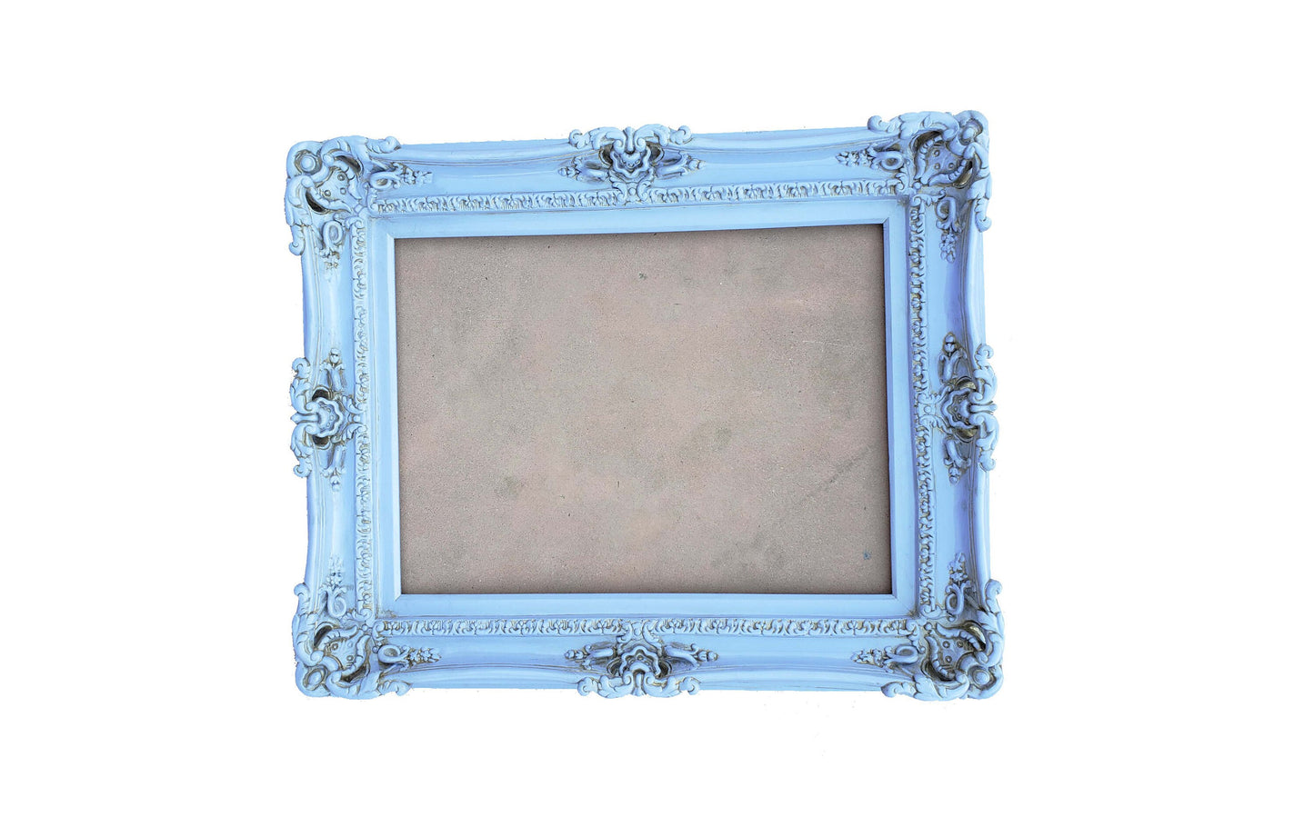 16x20 Pale Blue Photo Frame, Shabby Chic Picture Frame, Cottage Chic Frame