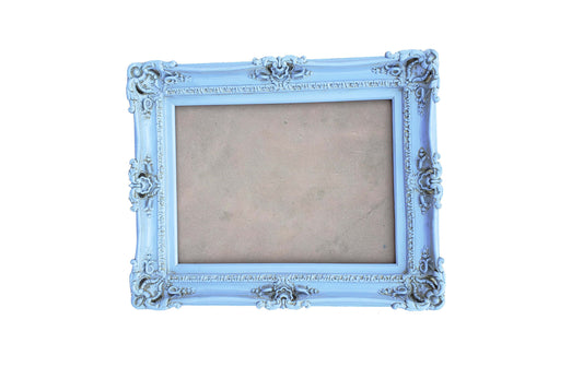 16x20 Pale Blue Photo Frame, Shabby Chic Picture Frame, Cottage Chic Frame