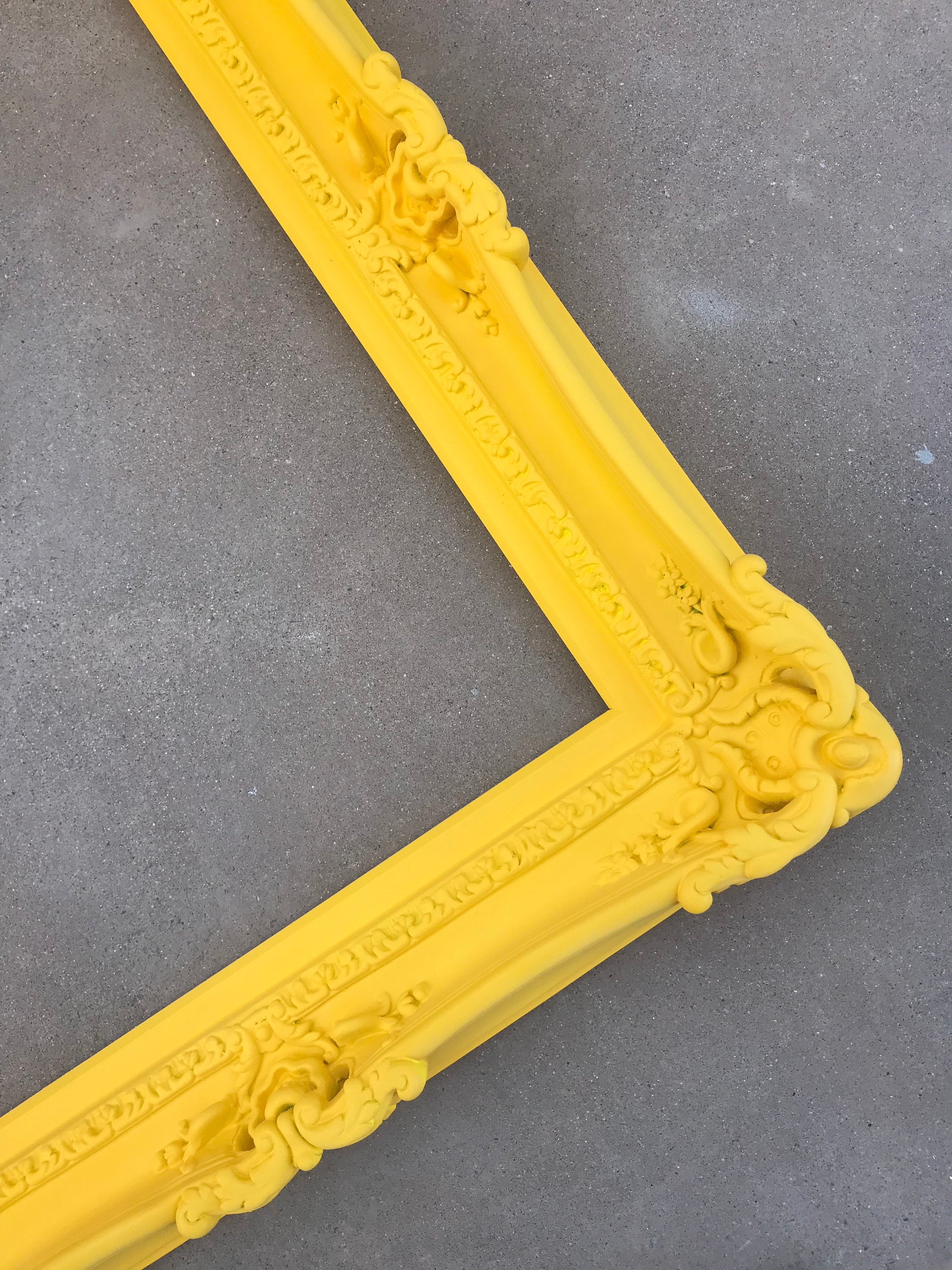 16x20 Bright Yellow Picture Frame, Fancy Frame, Ornate Wall Children's Photo Frame