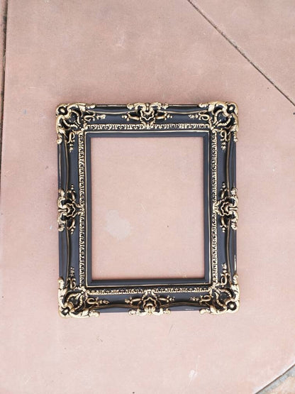 20x24 Picture Frame, Black Gold Photo Frame, Fancy Elegant Victorian Frame