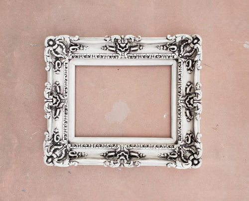 11x14 Vintage Ornate Photo Frame, Distressed Traditional Frame