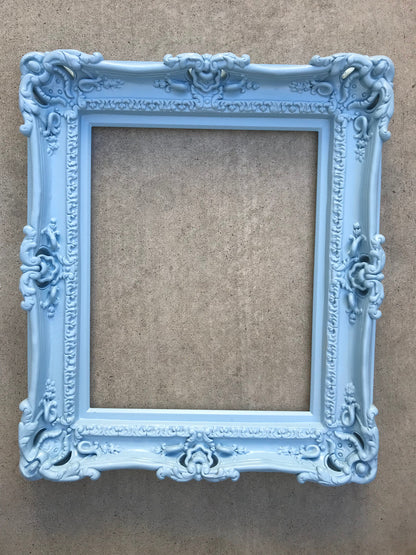 12x16 Baby Blue Picture Frame, Ornate Wall Frames, Baby gifts, Kids Decor, Original Frame