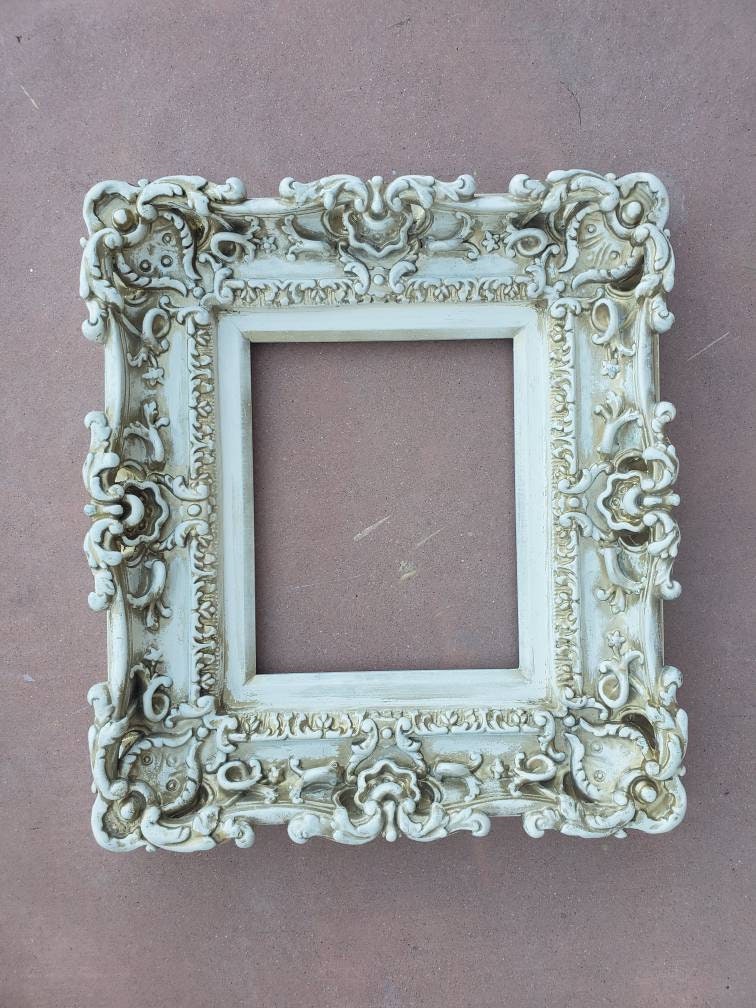 8x10 Vintage Frame, Old Style, Baroque Picture Frame, Art Wall frame, Cottage Chic Frame