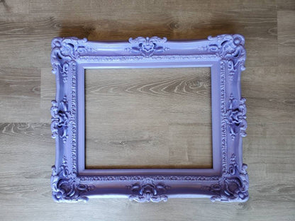 12x16 Lavender Picture Frame, Shabby Chic Photo Frames, Fancy Classic Office Frame