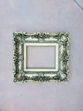 8.5x11 Vintage Gold Frame, Ornate Traditional Wall Frame, Mid Century Art Frame, Victorian